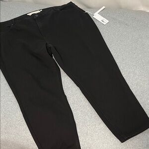 Soft Surroundings Black Jeans 22W Skinny Ankle Minimalist Capsule Comfort